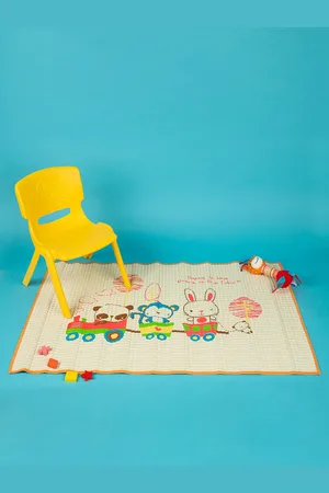 Baby Moo Infants Orange Printed Air Filled Waterproof Massage Mat