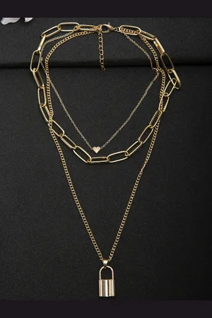 DressBerry Women Gold-Toned Gold-Plated Layered Necklace