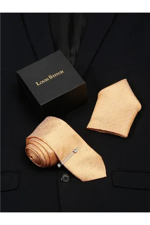 LOUIS STITCH Men Silk Necktie Accessory Gift Set