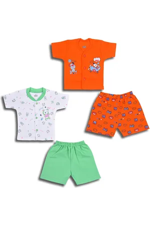 Wish Karo Boys Pack Of 2 Printed Cotton Shirt With Shorts
