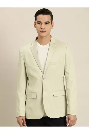 Invictus Men Solid Single-Breasted Slim Fit Smart Casual Blazer