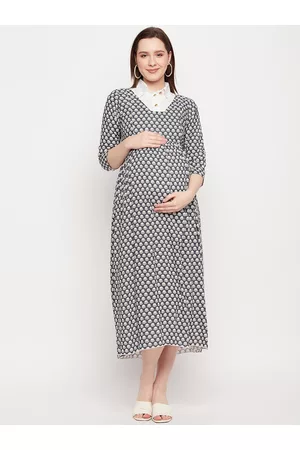 NABIA Floral Printed Maternity Ethnic Dresses
