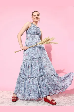 Miss Chase Ethnic Motifs Georgette Maxi Dress