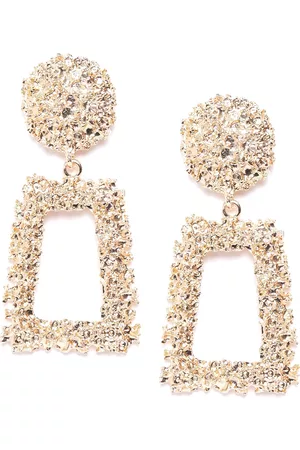 DressBerry Gold-Plated Contemporary Drop Earrings