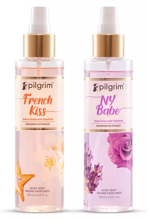 Pilgrim Women Sets - Set Of 2 NY Babe & French Kiss Long Lasting Fragrance Body Mist-150ml Each
