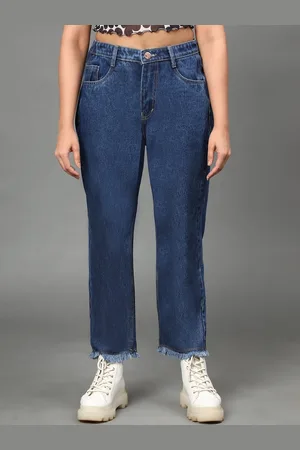 AngelFab Women Jean Straight Fit High-Rise Jeans