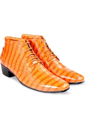 BXXY Men Mid Top Formal Height Increasing Derbys
