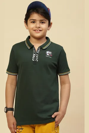 Monte Carlo Boys Polo Collar Pure Cotton T-shirt