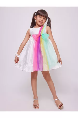 Frangipani Girls Colourblocked Empire Dress