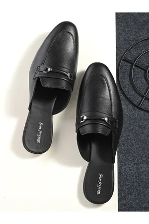 San Frissco Men Embellished Lightweight Comfort Insole Horsebit Mules