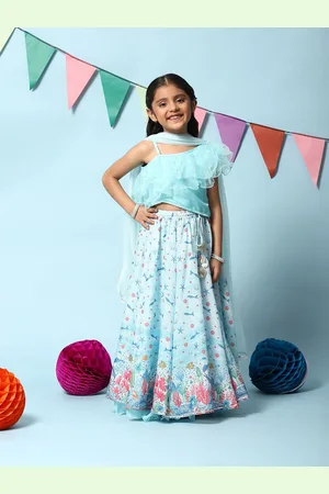Biba Girls Ready to Wear Lehenga & Blouse With Dupatta