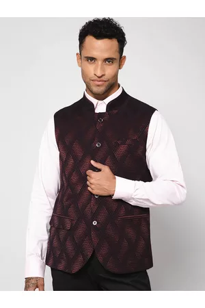 Cotton Blend maroon NEHRU JACKET FOR MEN & BOYS at Rs 350/piece in Kolkata  | ID: 22678316873