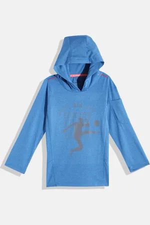 Allen Solly Boys Printed Hooded Sports T-shirt