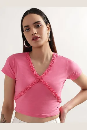 Elle V-Neck Cotton T-shirt