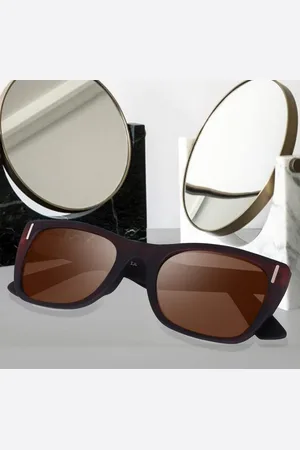 Creature Full Rim Square Sunglasses with UV Protected Lens SUN-083-BRN