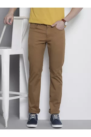 Allen Solly Casual Trousers  Buy Allen Solly Men Cream Slim Fit Textured Casual  Trouser Online  Nykaa Fashion