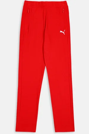 PUMA Boys Zippered Youth Cotton Track Pants
