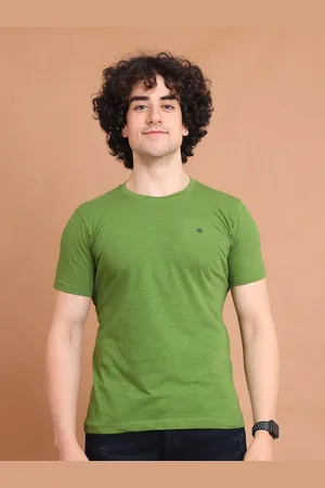 berry blues Men Green Pockets T-shirt