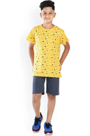 Clothe Funn Boys Printed T-shirt with Shorts Set