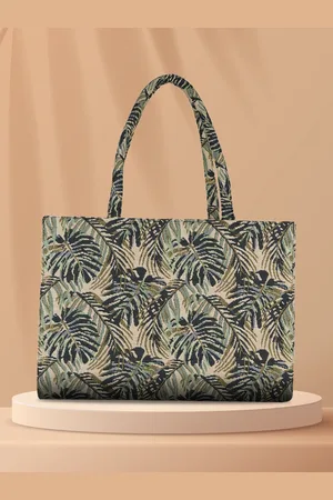 MINI WESST Floral Printed Oversized Shopper Shoulder Bag