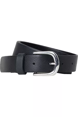 H&M Women Black Solid Leather Belt