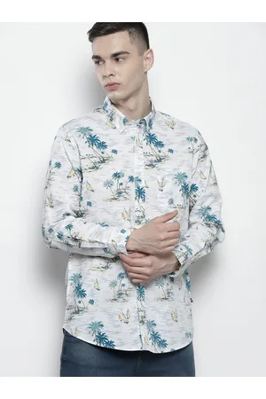 Nautica Classic Floral Printed Casual Shirt