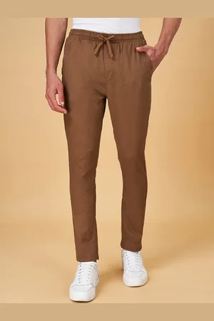 Pantaloons Men Mid-Rise Slim Fit Cotton Trousers