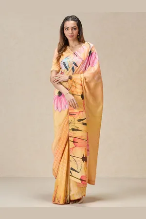 Liva Floral Printed Liva Saree