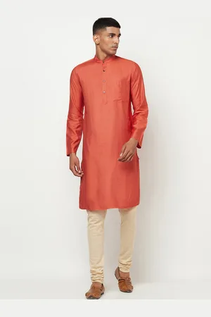 Fabindia Men Rust Kurta