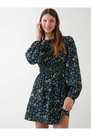 Dorothy Perkins Floral Print Puff Sleeve A-Line Dress