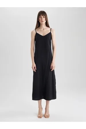 DeFacto Shoulder Straps Maxi Dress
