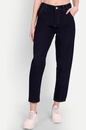 AngelFab Women Jean Straight Fit Mid-Rise Jeans