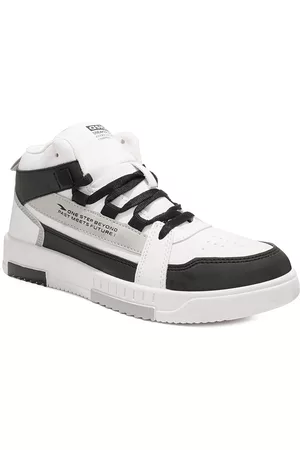 ASIAN Men Trazan Mid Top Lightweight Comfort Insole Basics Sneakers