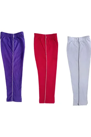 IndiWeaves Girls Pack Of 3 Pure Cotton Regular Fit Capris