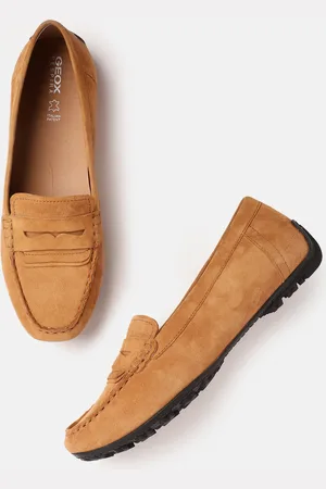 Geox U Kosmopolis+Grip Women Textured Leather Moccasins