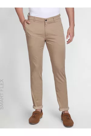 Arrow Men Slim Fit Mid Rise Chinos Trousers