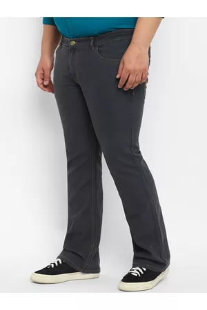 URBANO Men Clean Look Mid-Rise Stretchable Bootcut Jeans