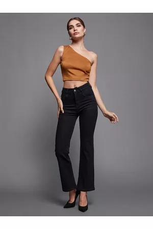 Miss Chase Women Cotton Bootcut High-Rise Stretchable Jeans