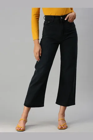 SHOWOFF Women Straight Fit High-Rise Stretchable Cotton Jeans