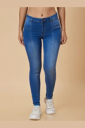 Globus Women Blue Skinny Fit Light Fade Stretchable Jeans