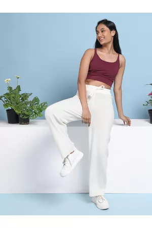 BlissClub Women Move All Day Relaxed-Fit Pure Cotton Track Pant
