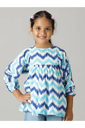 KiddoPanti Girls Printed A-Line Dress