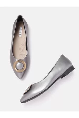 Elle Women Metallic Detail Ballerinas