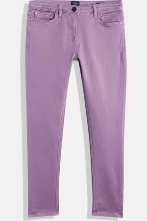 Allen Solly Girls Slim Fit Mid-Rise Coloured Stretchable Jeans