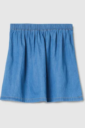 Max Collection Girls Pure Cotton Flared Mini Skirt