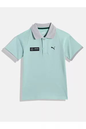 PUMA Kids Mercedes AMG Petronas Applique Regular fit Polo Pure Cotton T-shirt