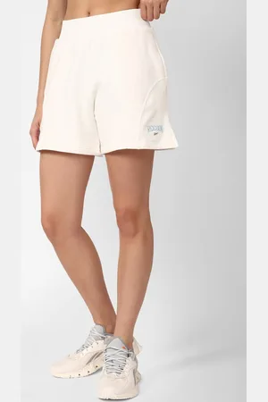 Reebok Women Varsity HR Pure Cotton Mid-Rise Shorts