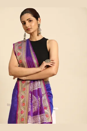Taavi Ethnic Motifs Printed Woven Legacy Zari Saree