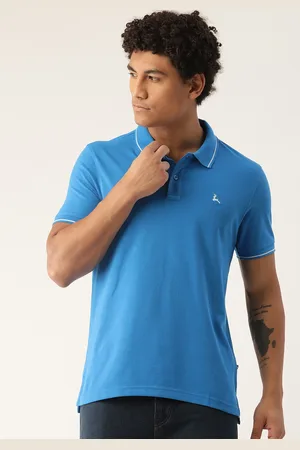 Parx Men Solid Polo Collar T-shirt