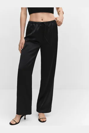 MANGO Women Satin Trousers